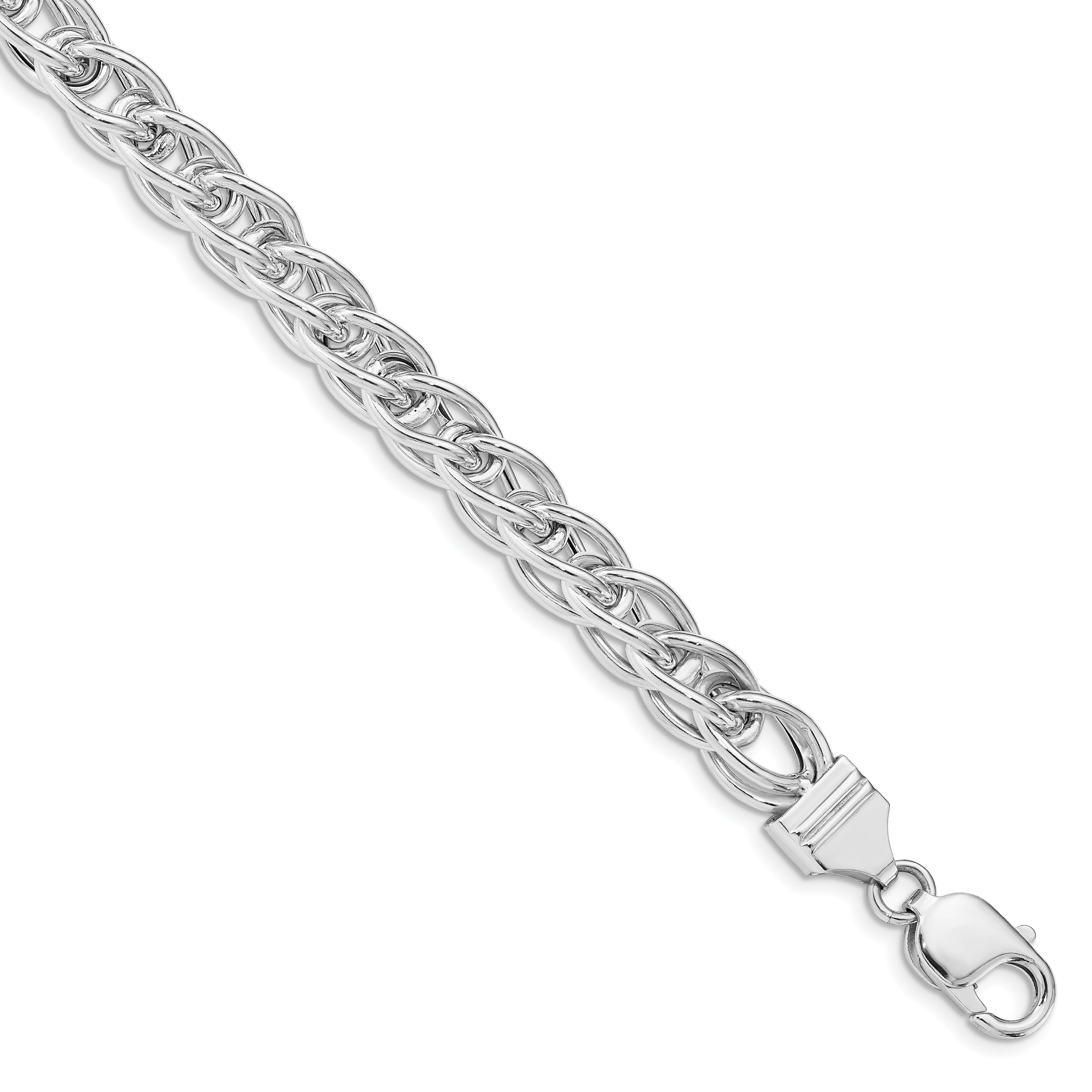 Sterling Silver Polished Link Bracelet