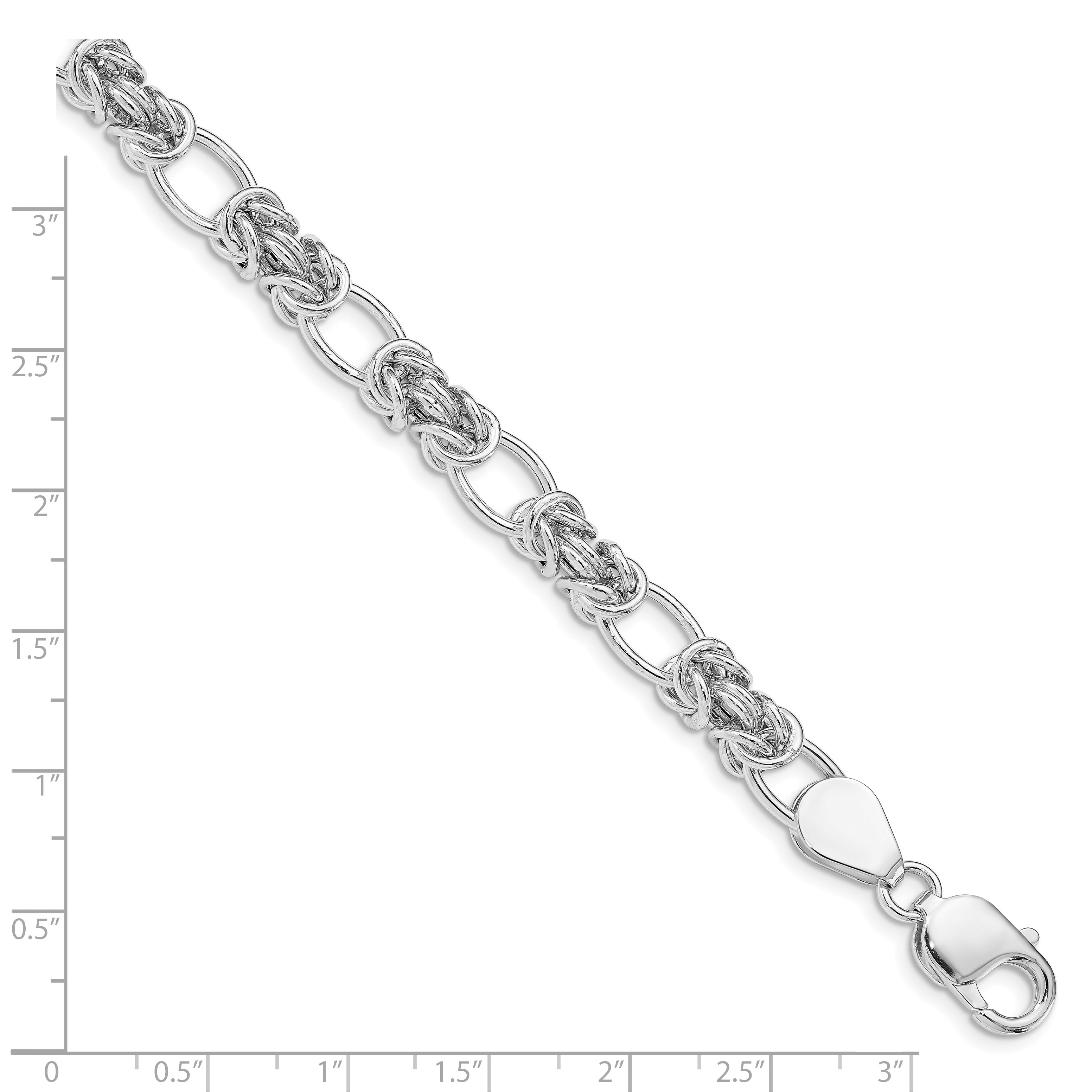 Sterling Silver Polished Link Bracelet