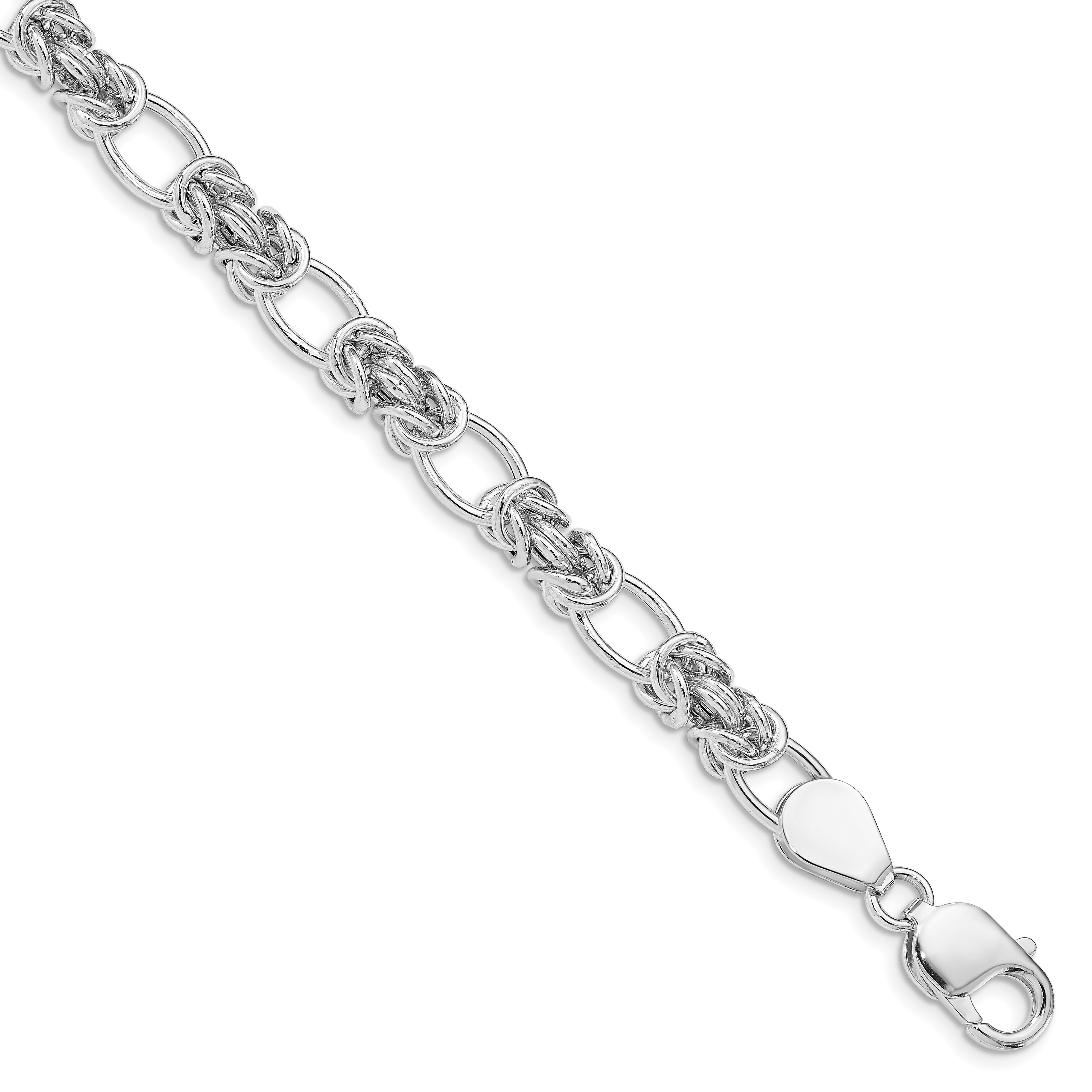 Sterling Silver Polished Link Bracelet