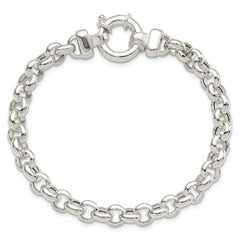 Sterling Silver Polished Rolo Fancy Bracelet