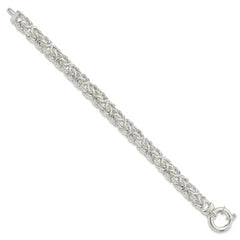 Sterling Silver Polished Byzantine Link Bracelet