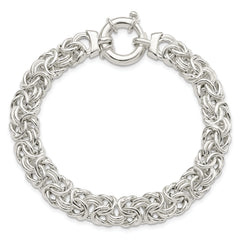 Sterling Silver Polished Byzantine Link Bracelet