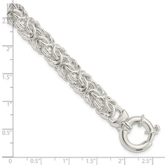 Sterling Silver Polished Byzantine Link Bracelet