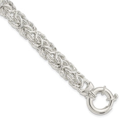 Sterling Silver Polished Byzantine Link Bracelet