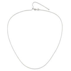 Sterling Silver Polished Adjustable Necklace