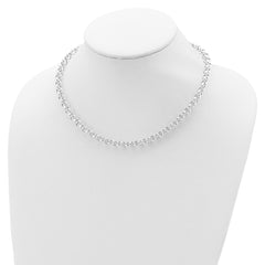 Sterling Silver Polished Rolo Fancy Necklace