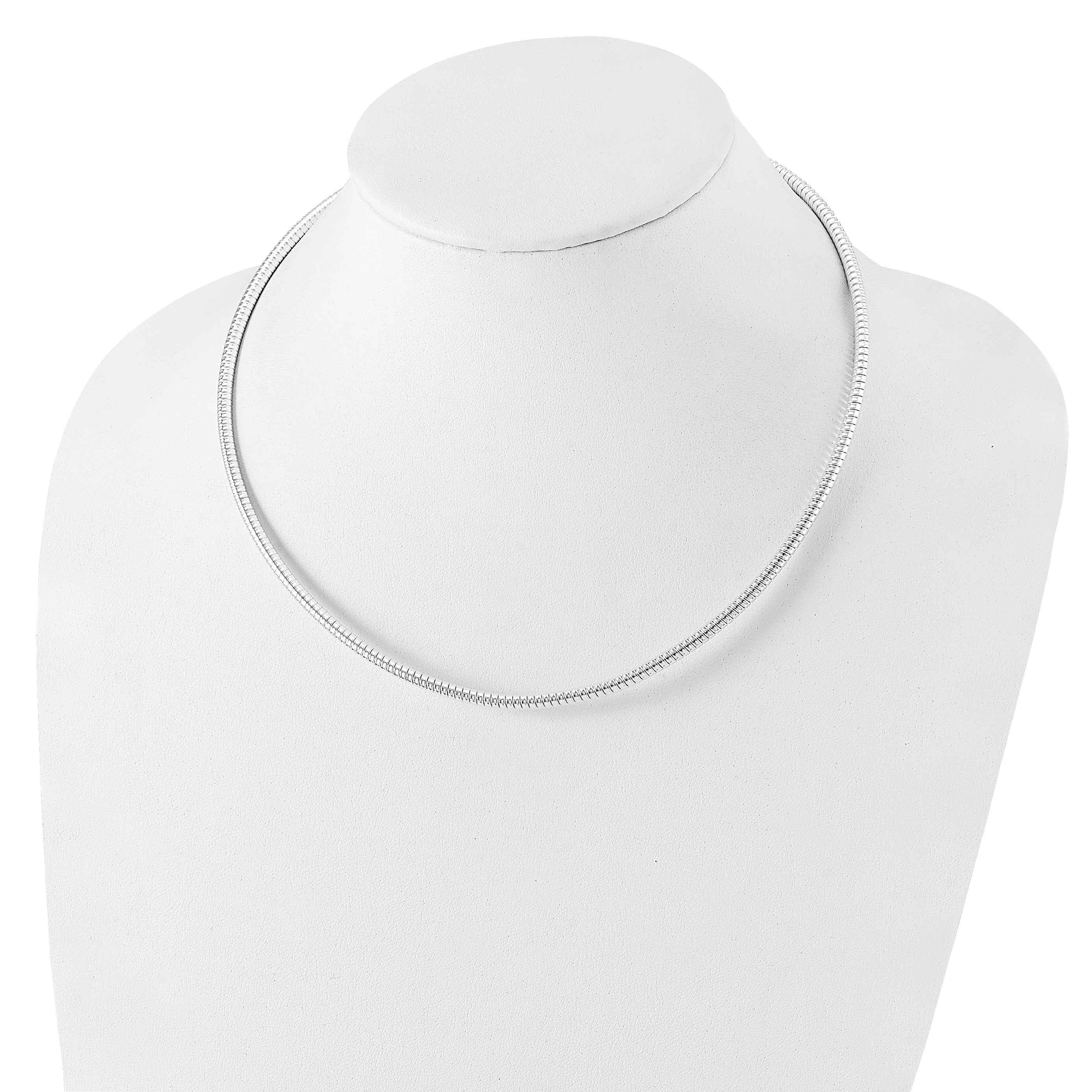 Sterling Silver 4mm Round Cubetto 18in Necklace