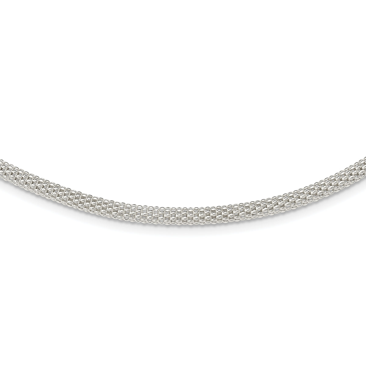 Sterling Silver 4.5mm Corona Chain Necklace