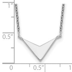 Sterling Silver Polished V-Shape Necklace