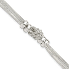 Sterling Silver Polished Knot Bracelet