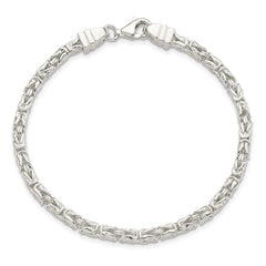 Sterling Silver Square Byzantine Bracelet