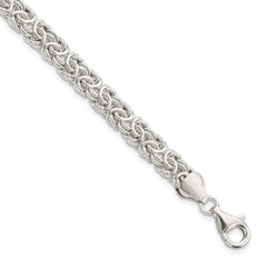 Sterling Silver Polished Byzantine Link Bracelet