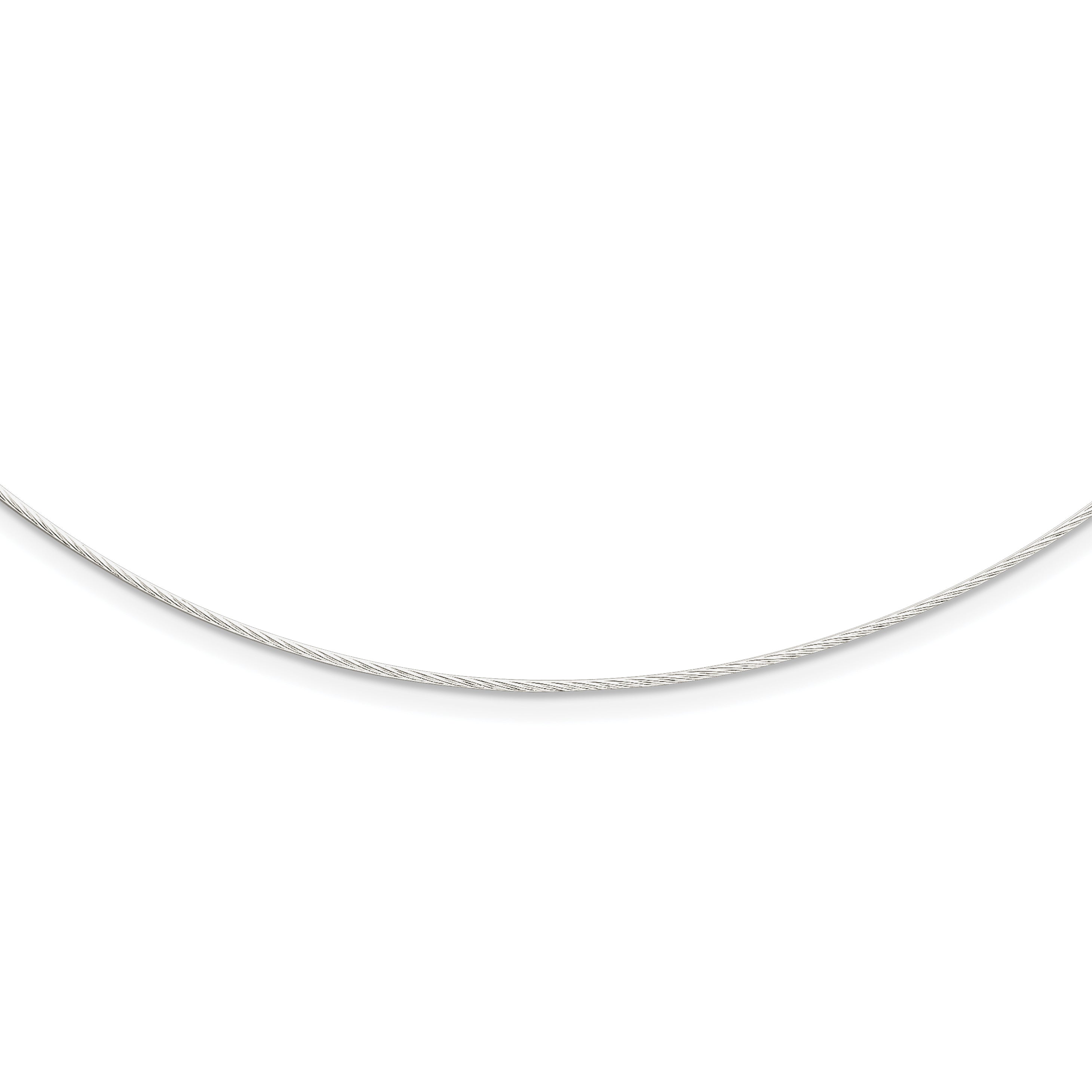 Sterling Silver Fancy 1mm Neckwire