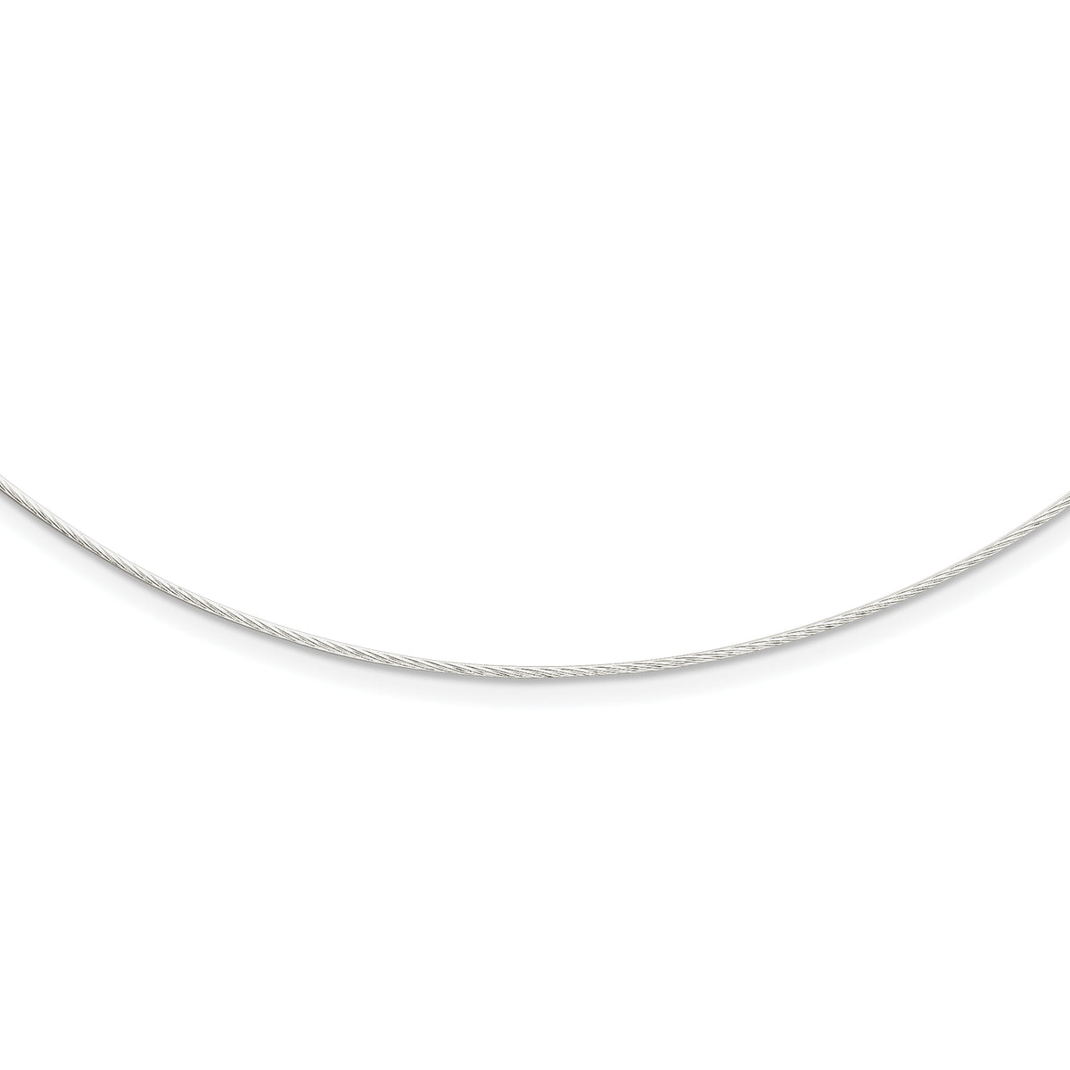 Sterling Silver Fancy 1mm Neckwire