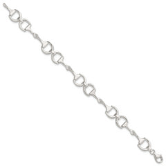 Sterling Silver Fancy Link 7.5in Bracelet