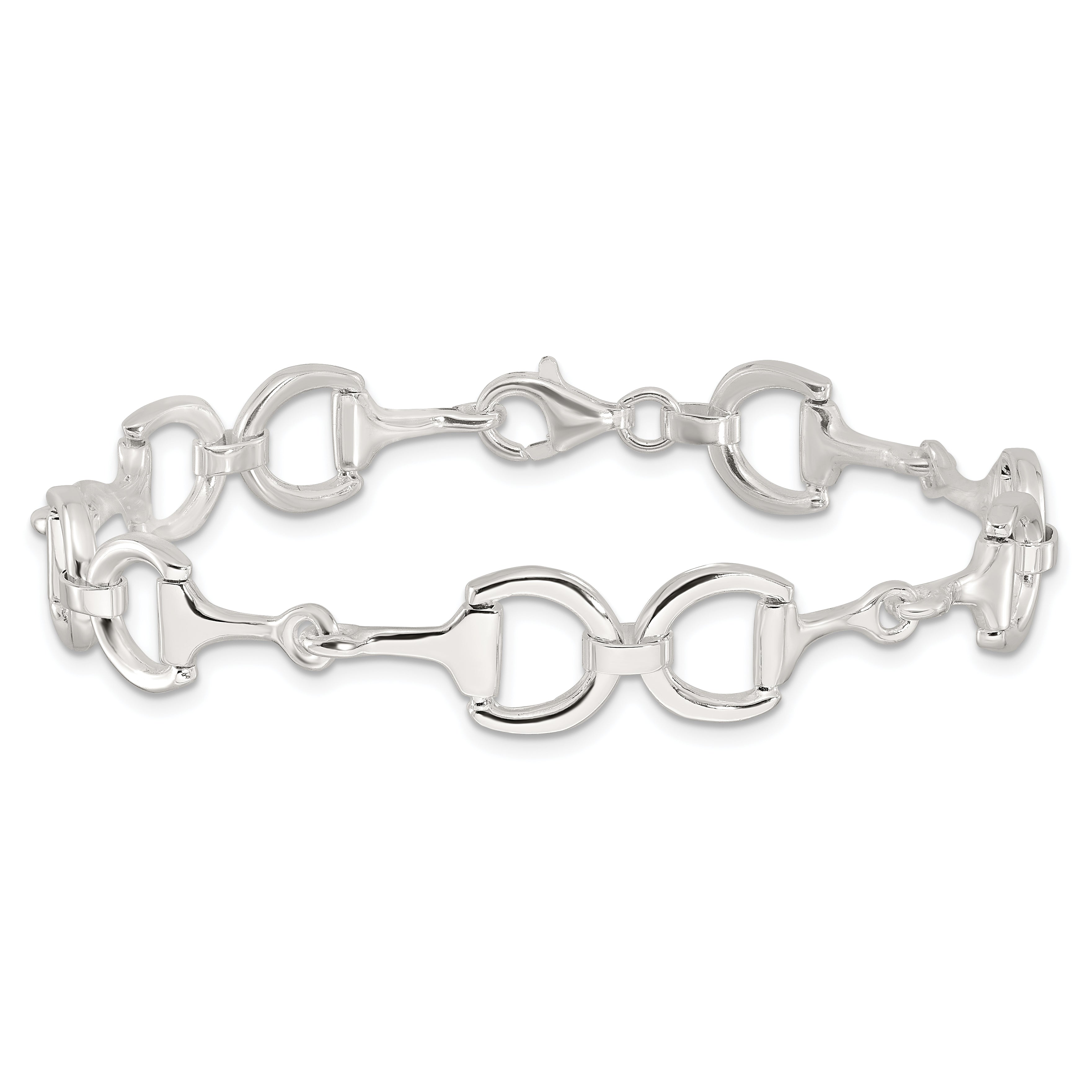 Sterling Silver Fancy Link 7.5in Bracelet