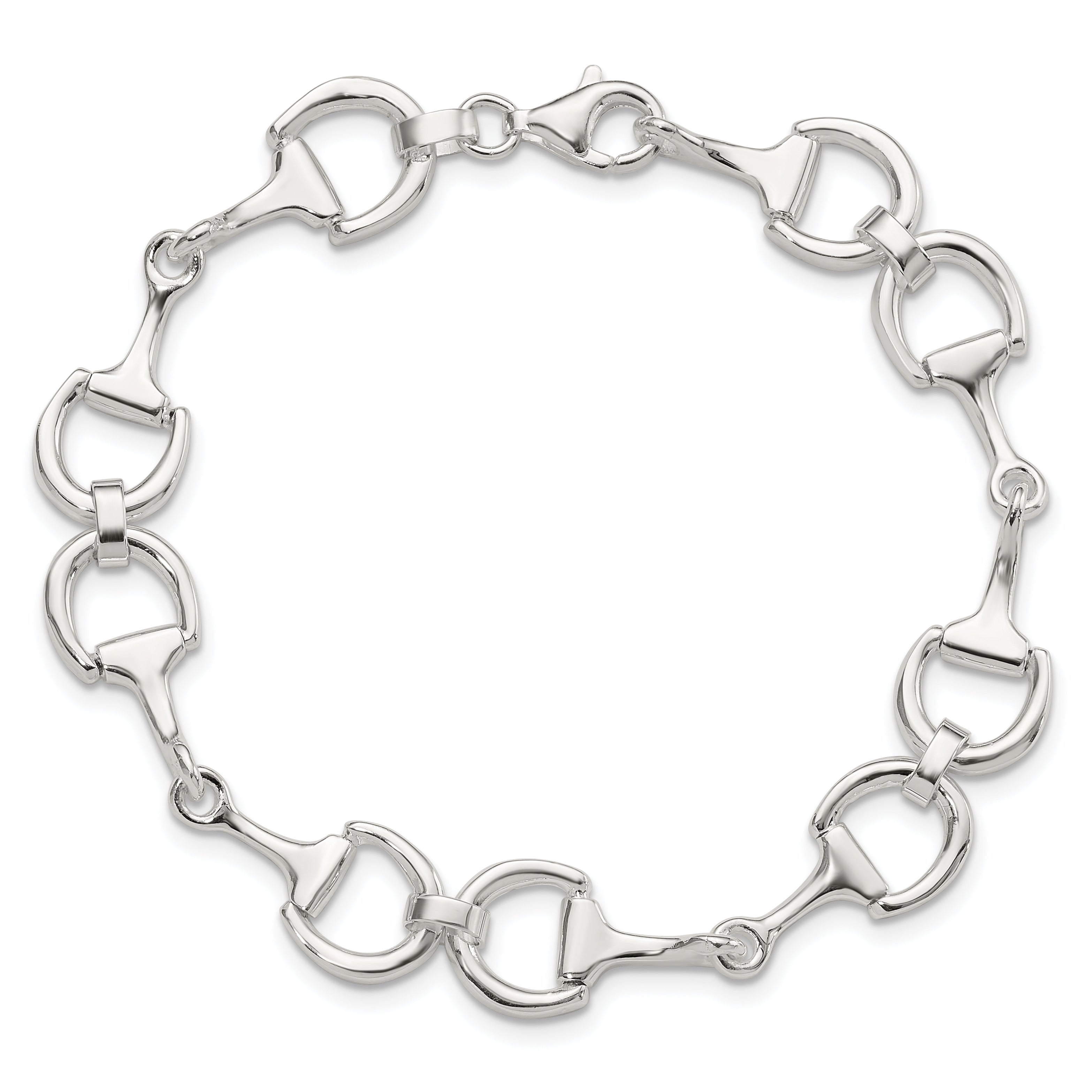 Sterling Silver Fancy Link 7.5in Bracelet