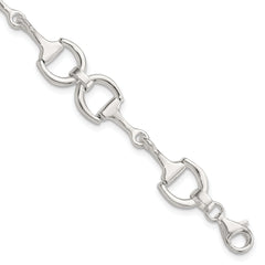 Sterling Silver Fancy Link 7.5in Bracelet