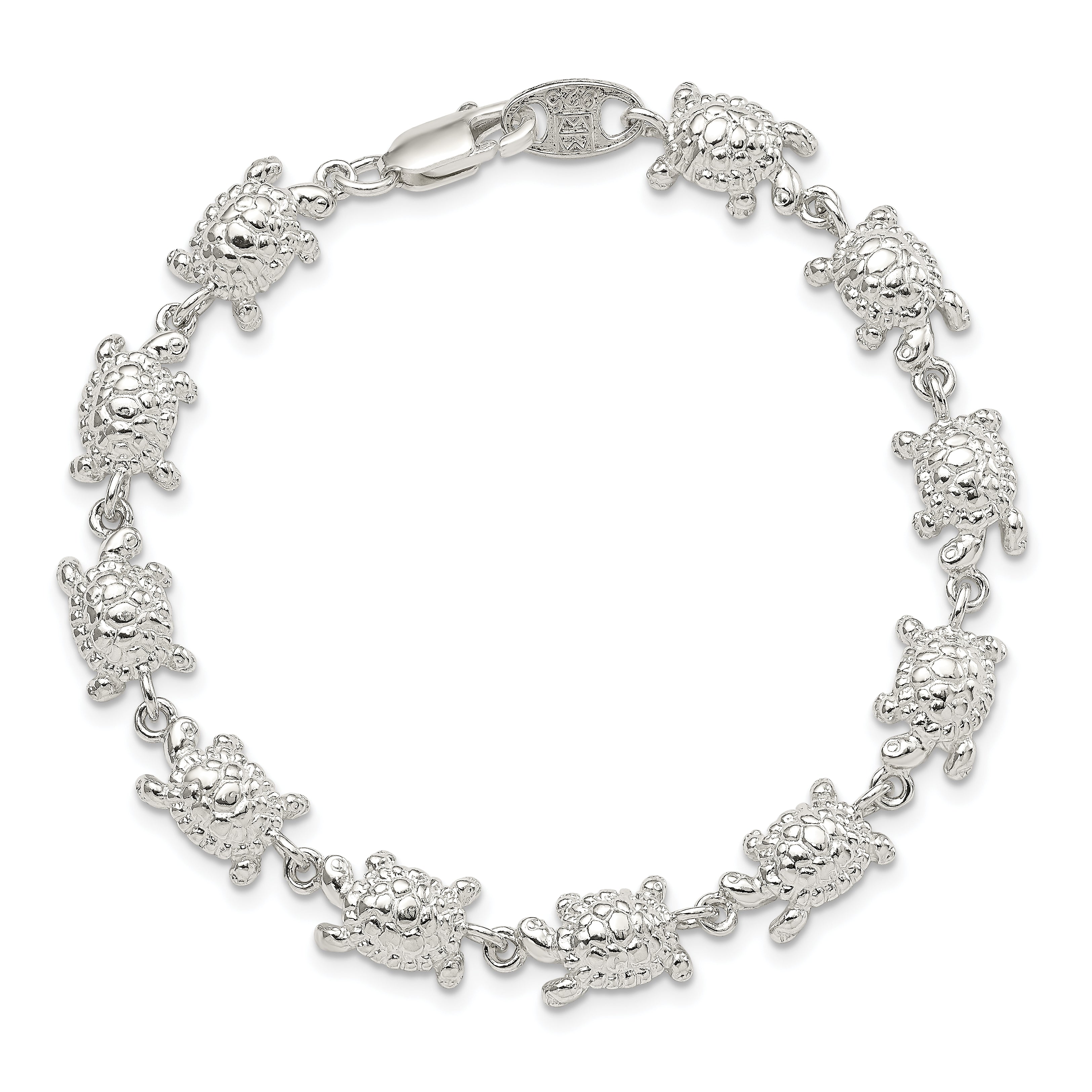 Sterling Silver Turtles Bracelet