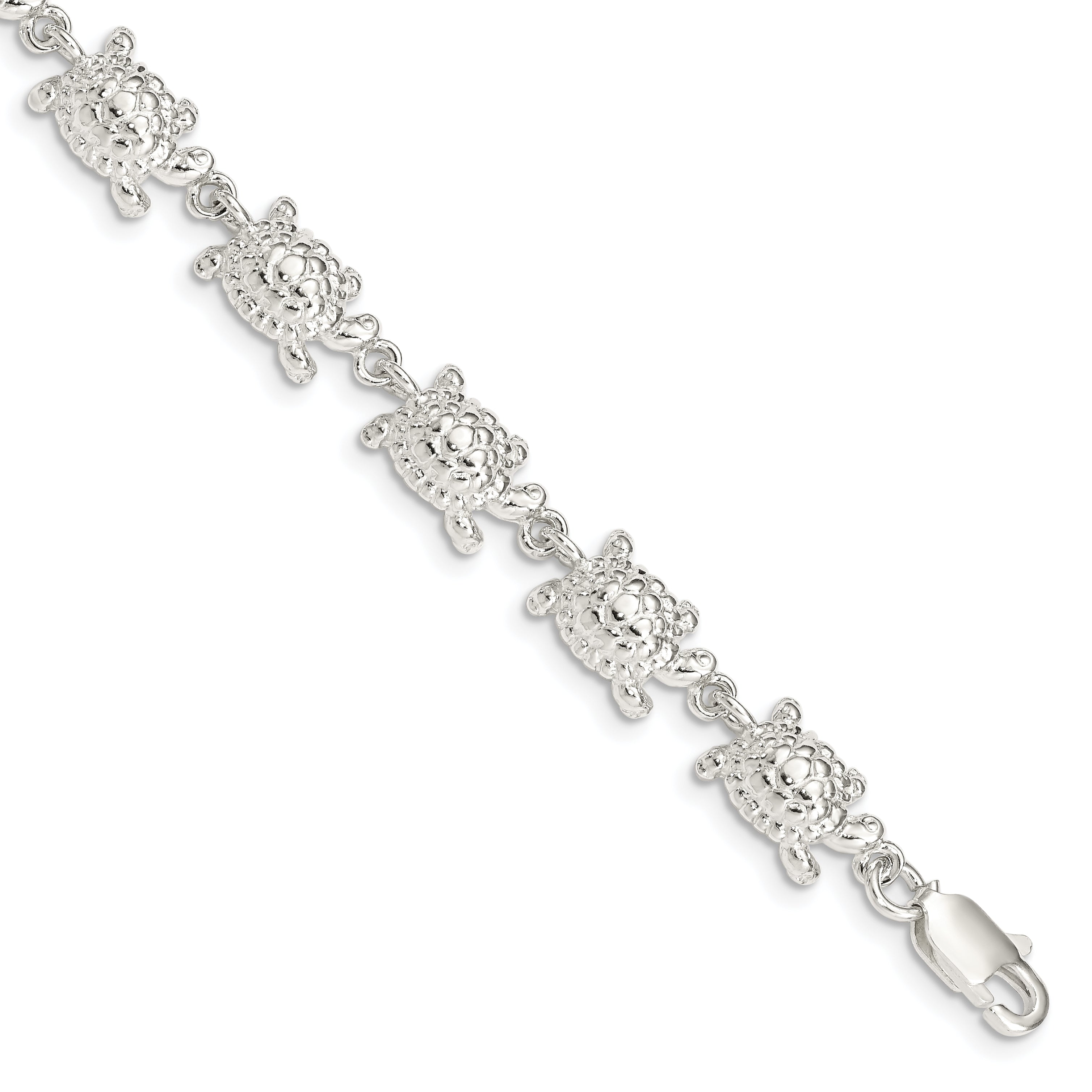 Sterling Silver Turtles Bracelet