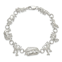 Sterling Silver Noah's Ark Bracelet