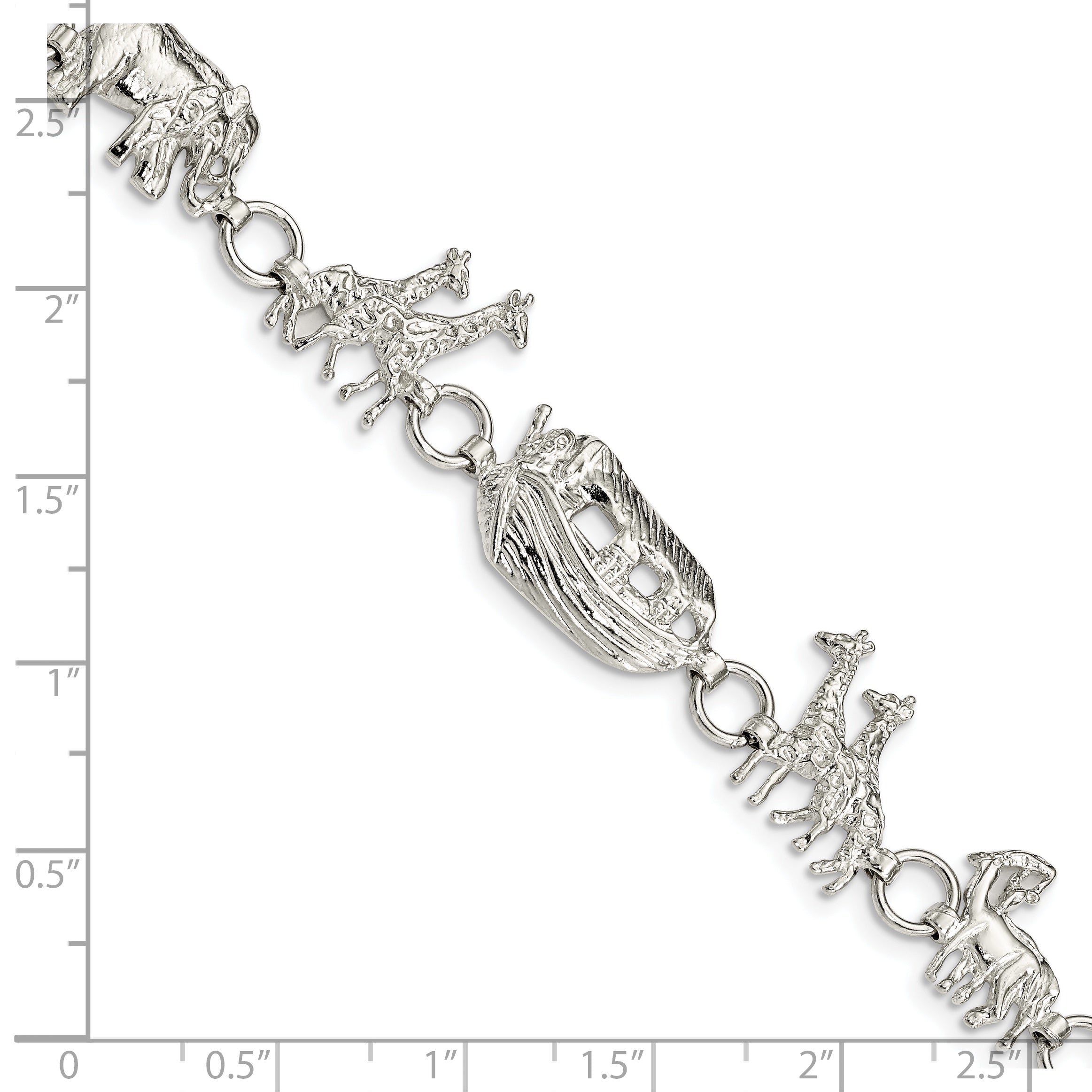 Sterling Silver Noah's Ark Bracelet