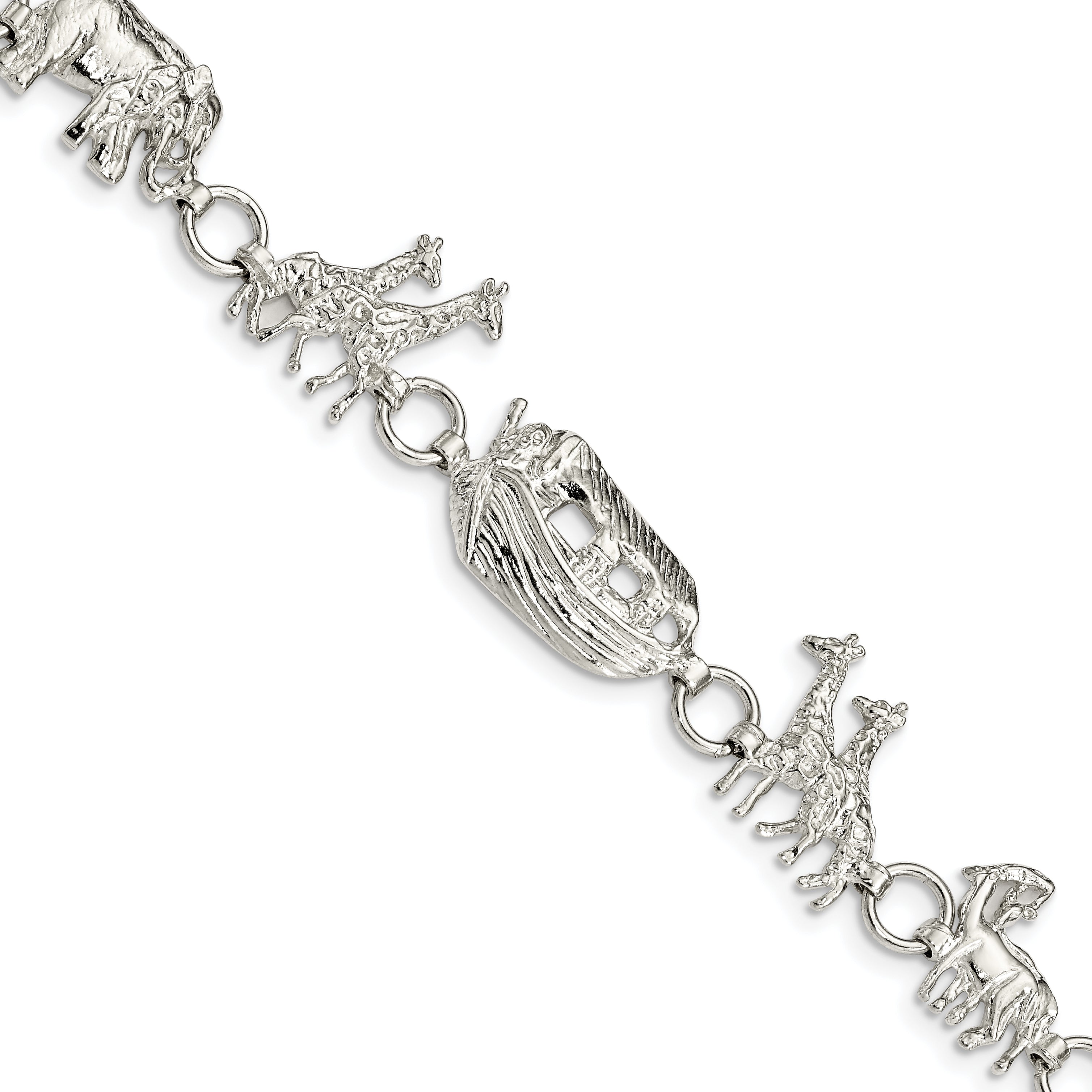 Sterling Silver Noah's Ark Bracelet