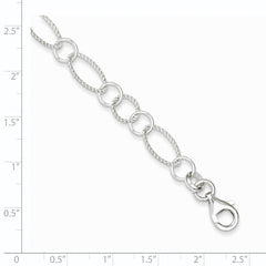 Sterling Silver Fancy Link Bracelet