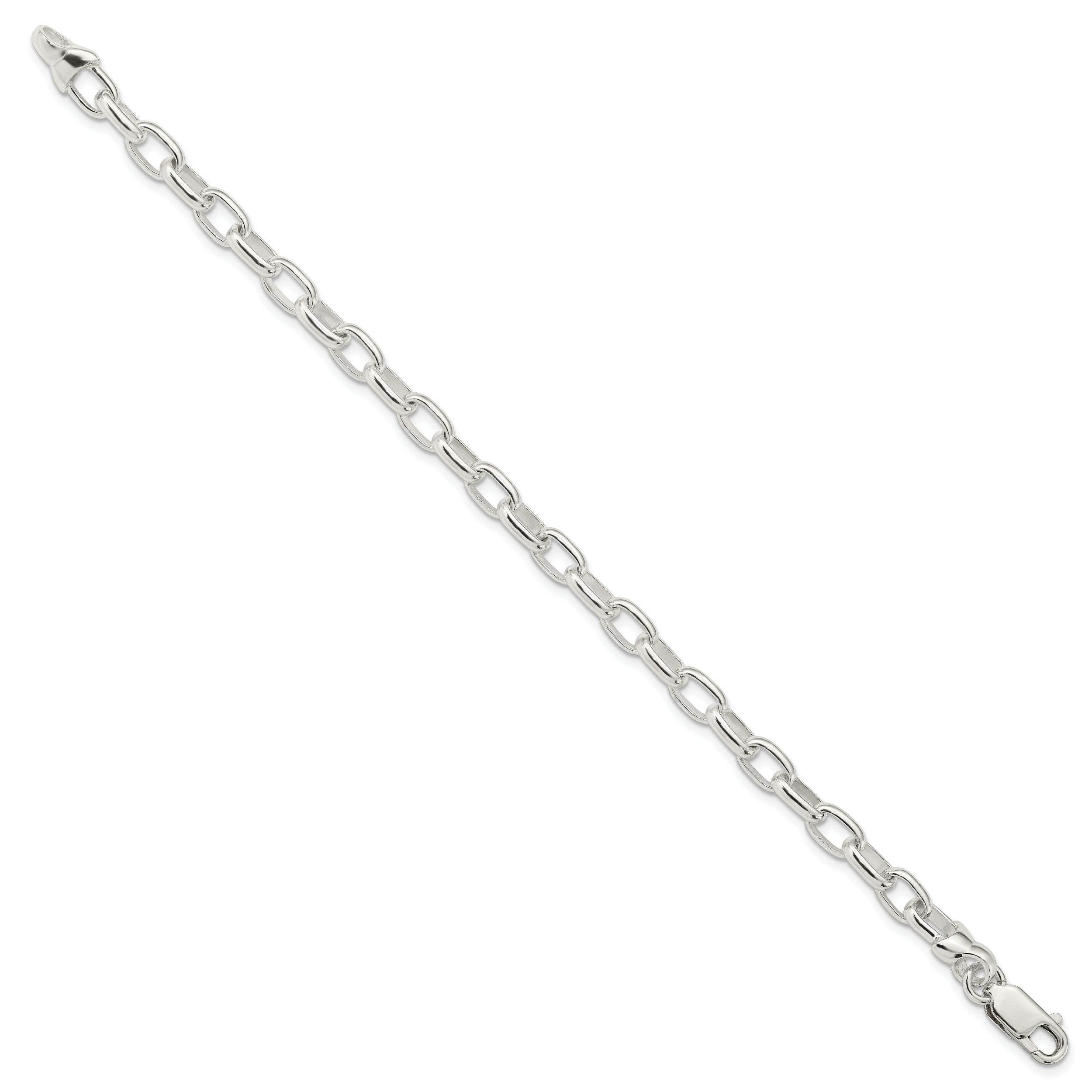 Sterling Silver 7.5inch Fancy Link Bracelet