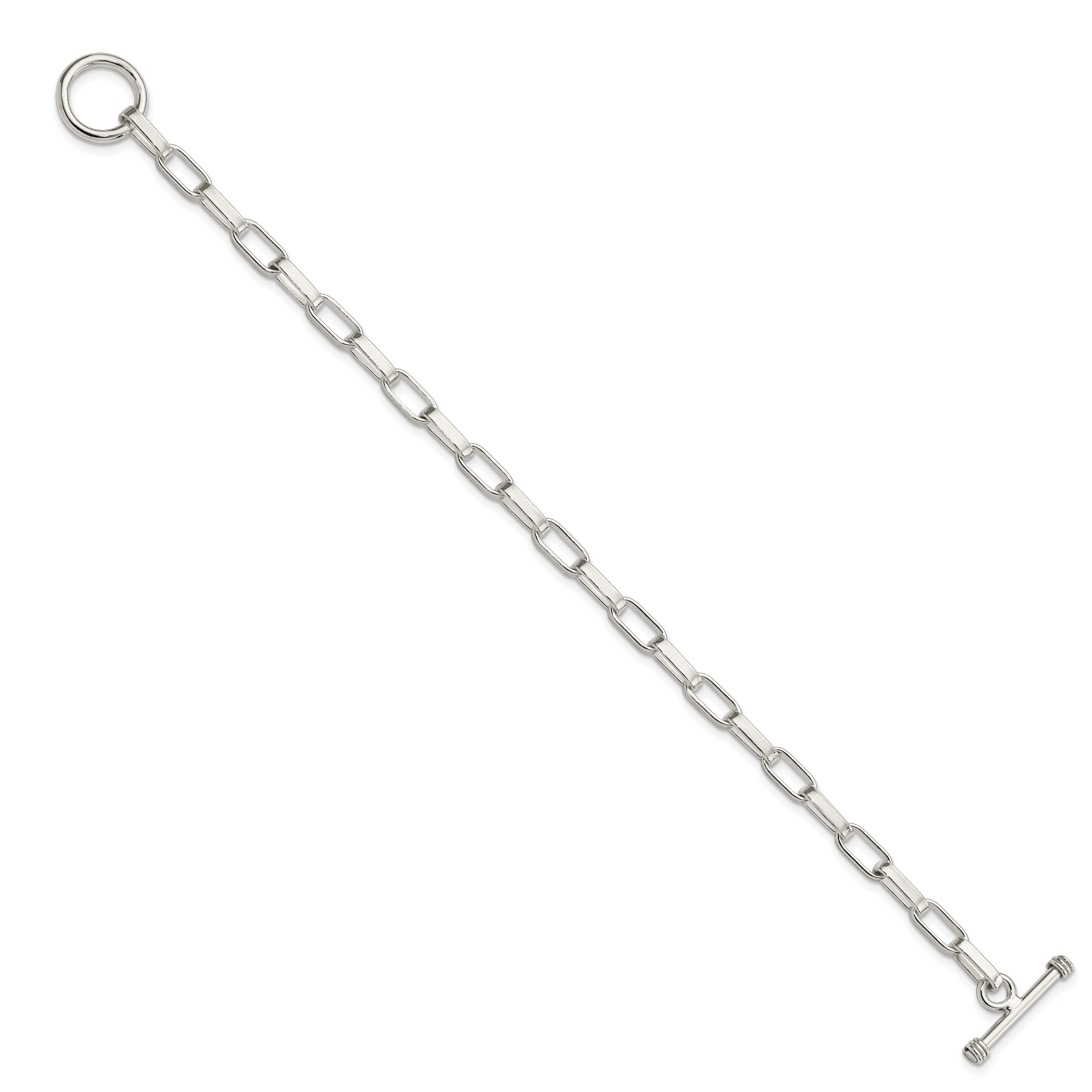 Sterling Silver 7.5inch Fancy Link Bracelet