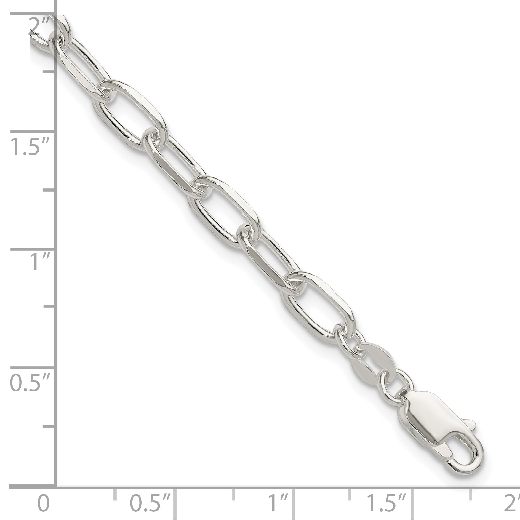 Sterling Silver 7.5inch Fancy Link Bracelet