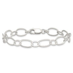 Sterling Silver 7.5inch Fancy Link Bracelet