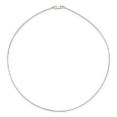 Sterling Silver Solid Polished 1.4mm Neck Wire Necklace