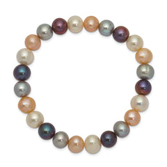 Sophia Jewelers Multicolor Freshwater Pearl Stretch Bracelet Handmade Elegance