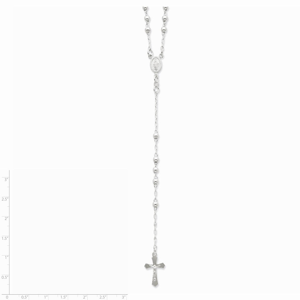 Sterling Silver Polished Rosary