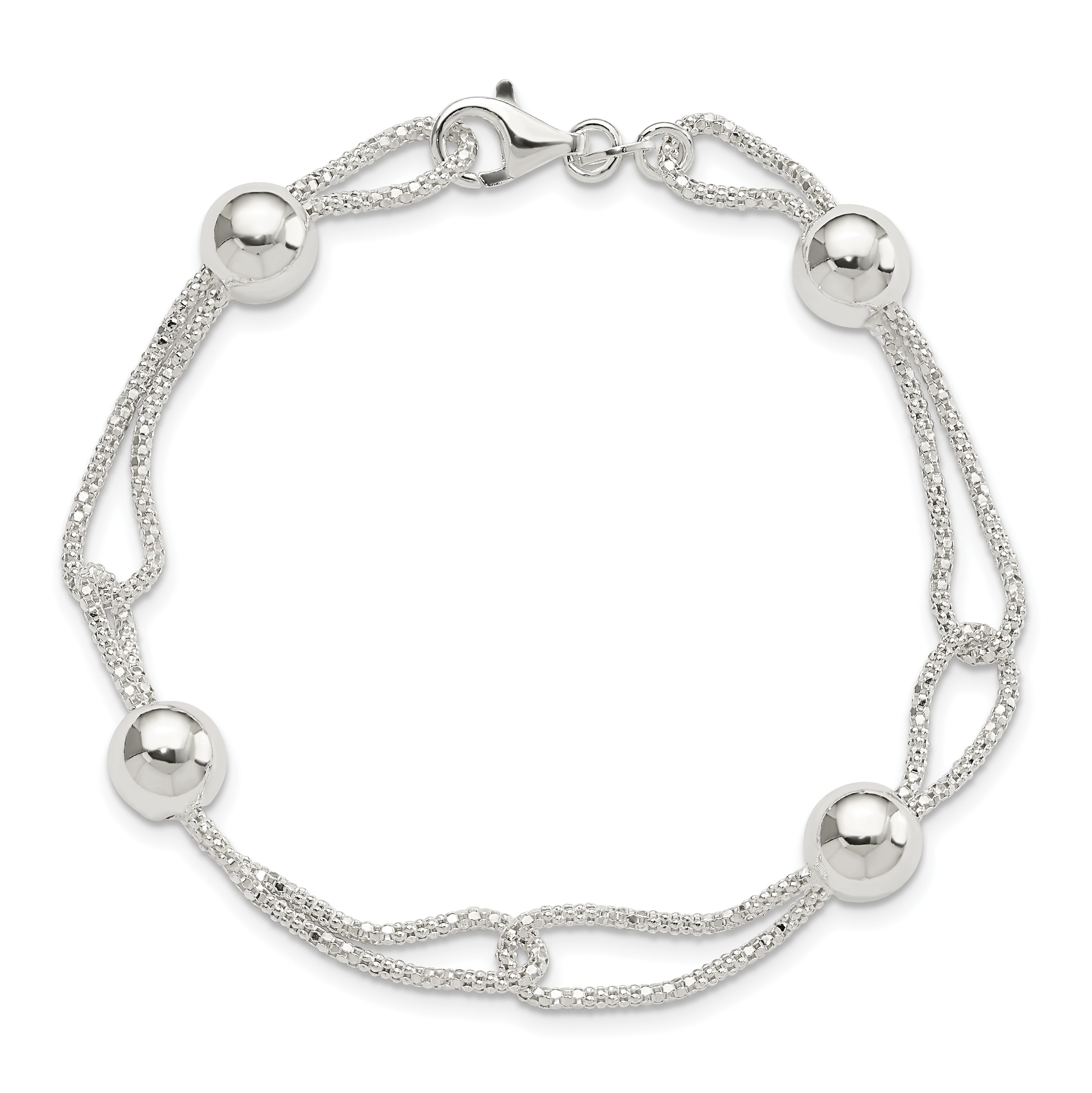 Sterling Silver Fancy Bracelet