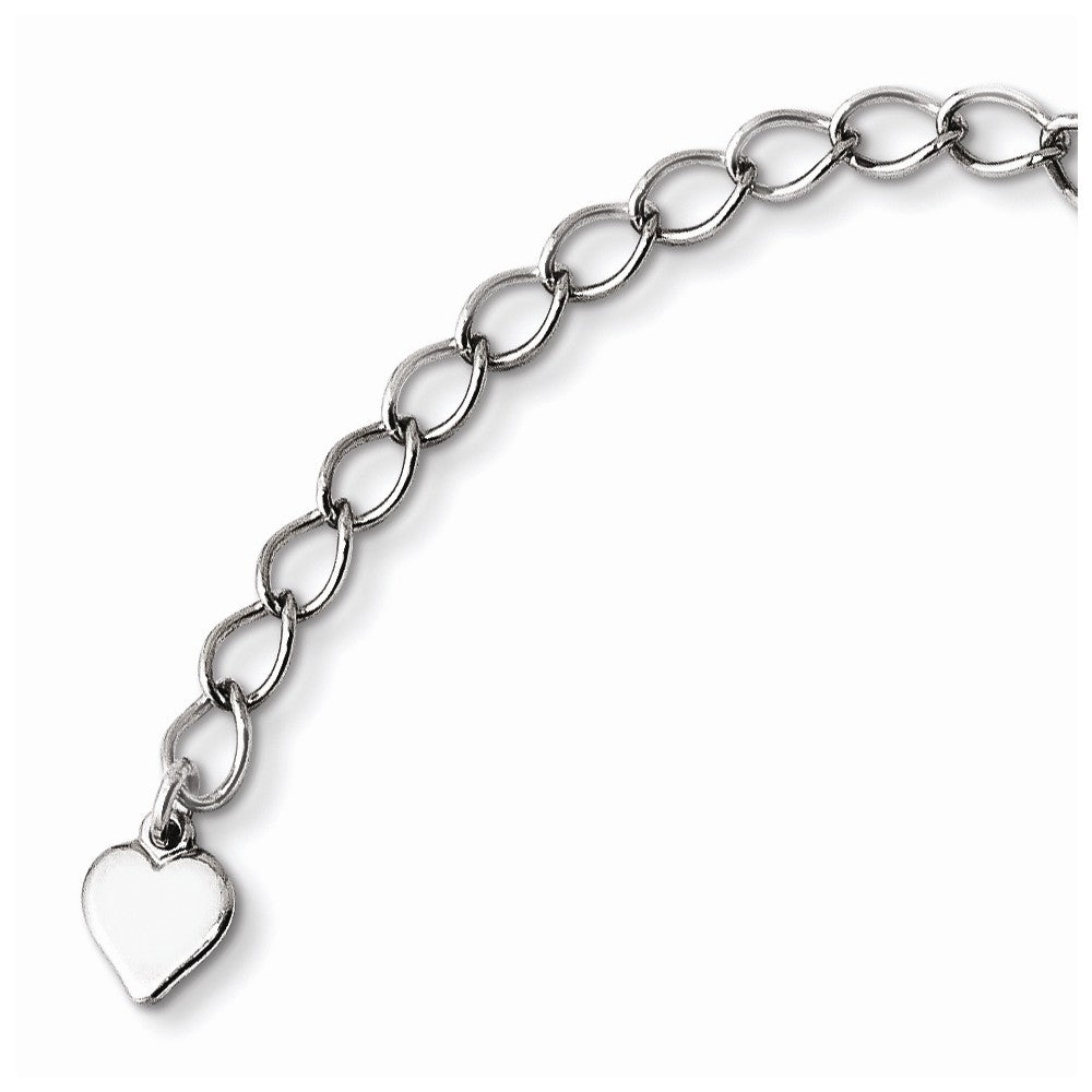 Sterling Silver Rhodium & Ruthenium-plated Multi Strand w/2in ext. Neckl