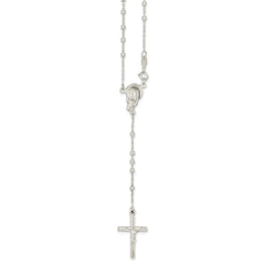 Sophia Jewelers 925 Sterling Silver Solid Crucifix Pendant Necklace