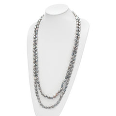 9-11mm Grey Baroque Endless Necklace