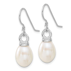 Sterling Silver Rhodium-plated 10-11mm FWC Pearl Earring/Necklace Set