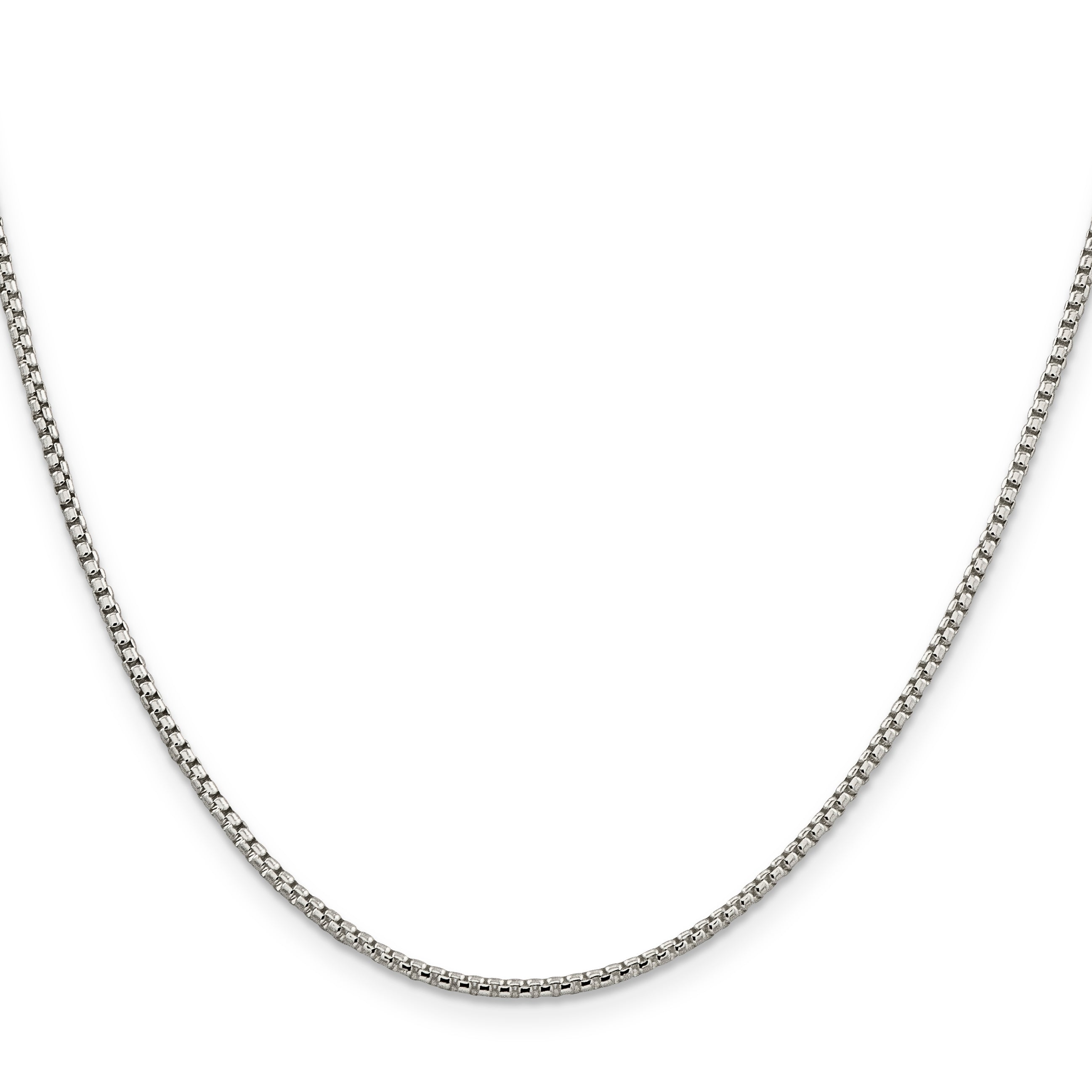 Sterling Silver 1.75mm Round Box Chain