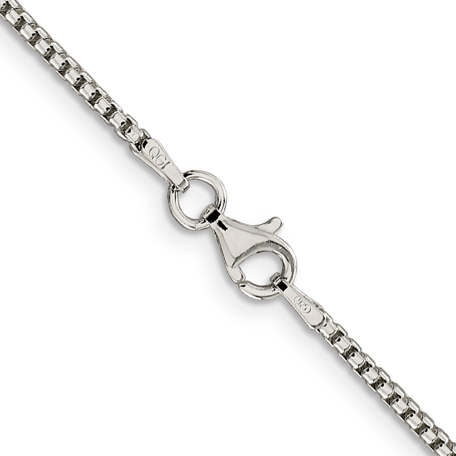 Sterling Silver 1.75mm Round Box Chain