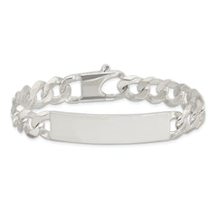 Sterling Silver Curb Link ID Bracelet