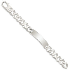 Sterling Silver Curb Link ID Bracelet