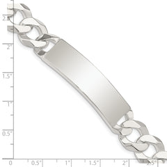 Sterling Silver Curb Link ID Bracelet