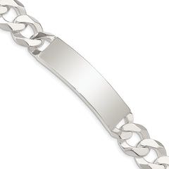 Sterling Silver Curb Link ID Bracelet