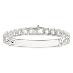 Sterling Silver 7in Curb ID Bracelet