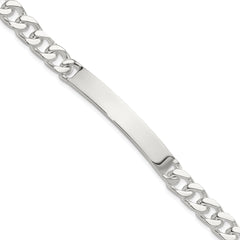 Sterling Silver 7in Curb ID Bracelet