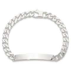 Sterling Silver 8in Curb ID Bracelet