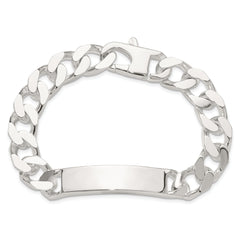 Sterling Silver 8.5in Curb ID Bracelet